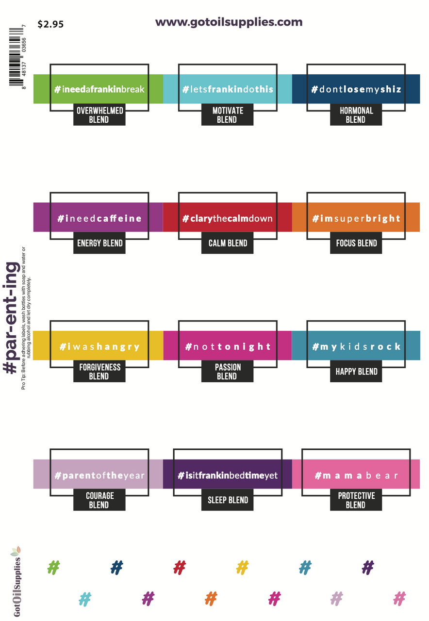 Parenting Essential Oil Labels | #parenting #par-ent-ing