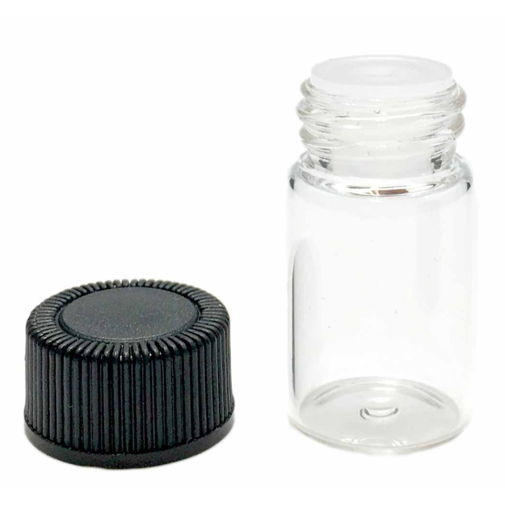 2 ml Clear Sample Bottles with Orifice Reducers and Caps (12-Pack)