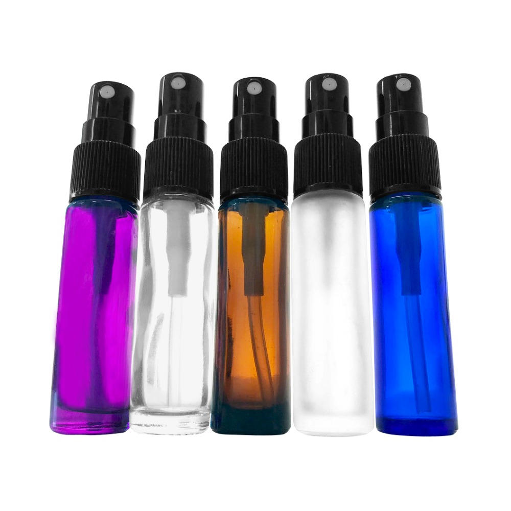 Black Spray Caps for 10ml Roller Bottles (12-Pack)