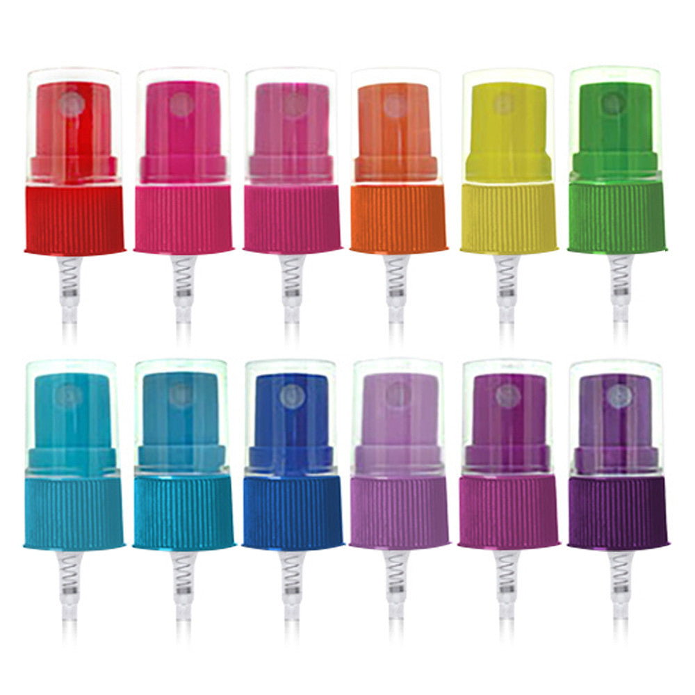 Color Spray Caps For Essential Oil Glass Bottles (12-Pack)