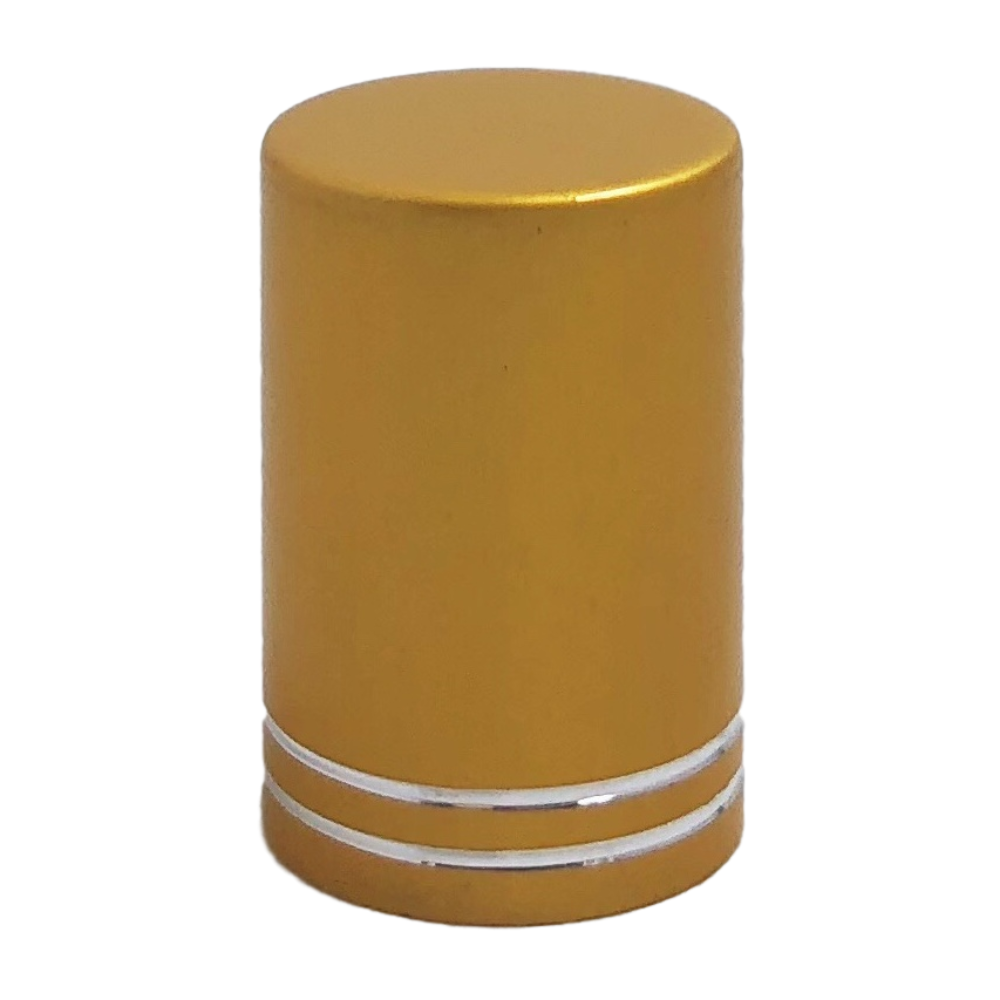 Matte Gold Roller Bottle Lids (12-Pack)