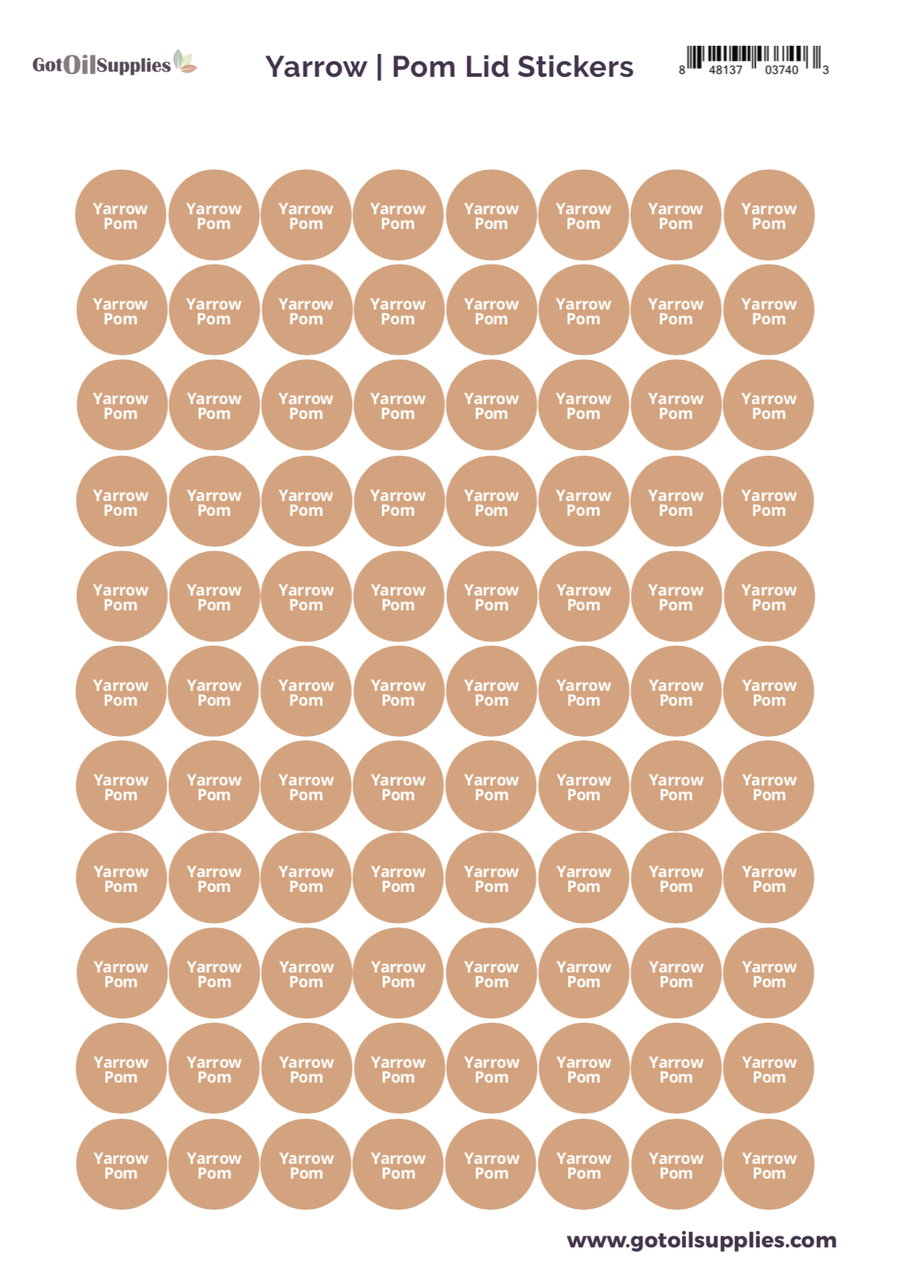 Yarrow | Pom dōTERRA® Lid Stickers