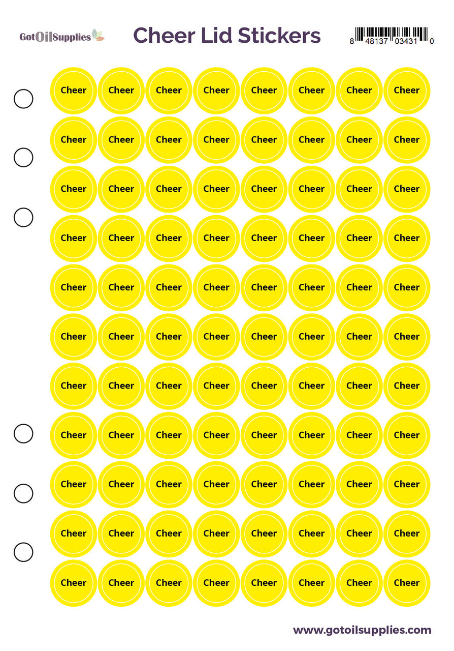 dōTERRA Cheer® Lid Stickers