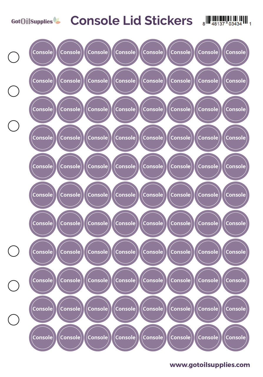dōTERRA Console® Lid Stickers
