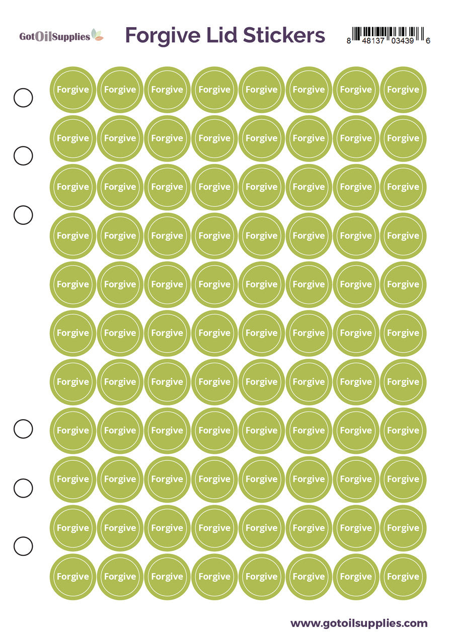 dōTERRA Forgive® Lid Stickers