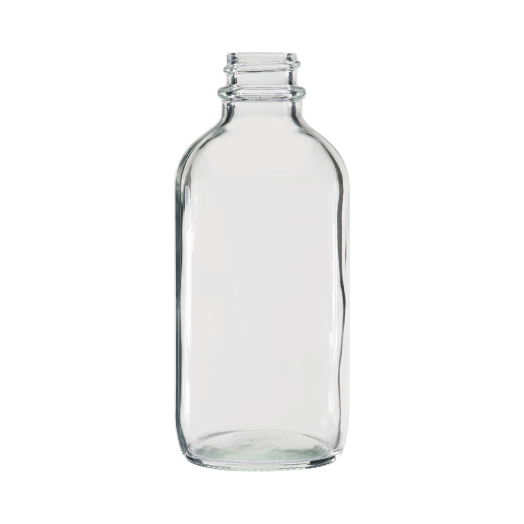 4oz Glass Essential Oil Bottles | 120ml Clear | 6-Pack