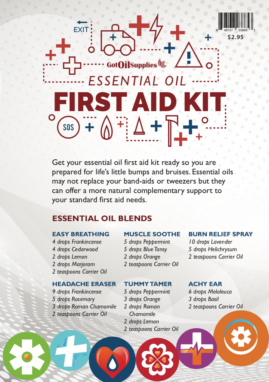 Essential Oil First Aid Kit Recipe Sheets | Developed By A Certified Aromatherapist