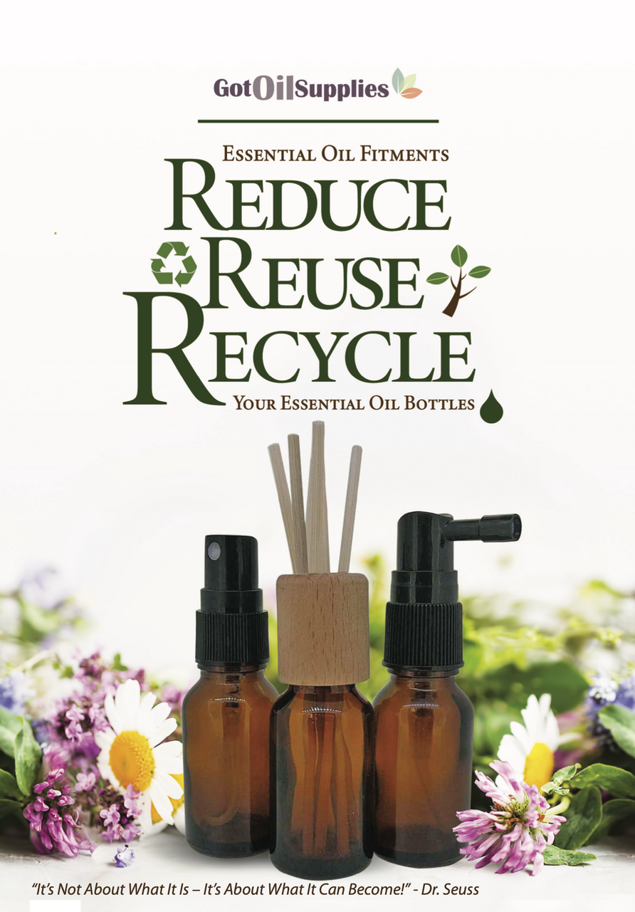 Essential Oil Fitments | Reduce, Reuse, Recycle Your Essential Oil Bottles Booklet