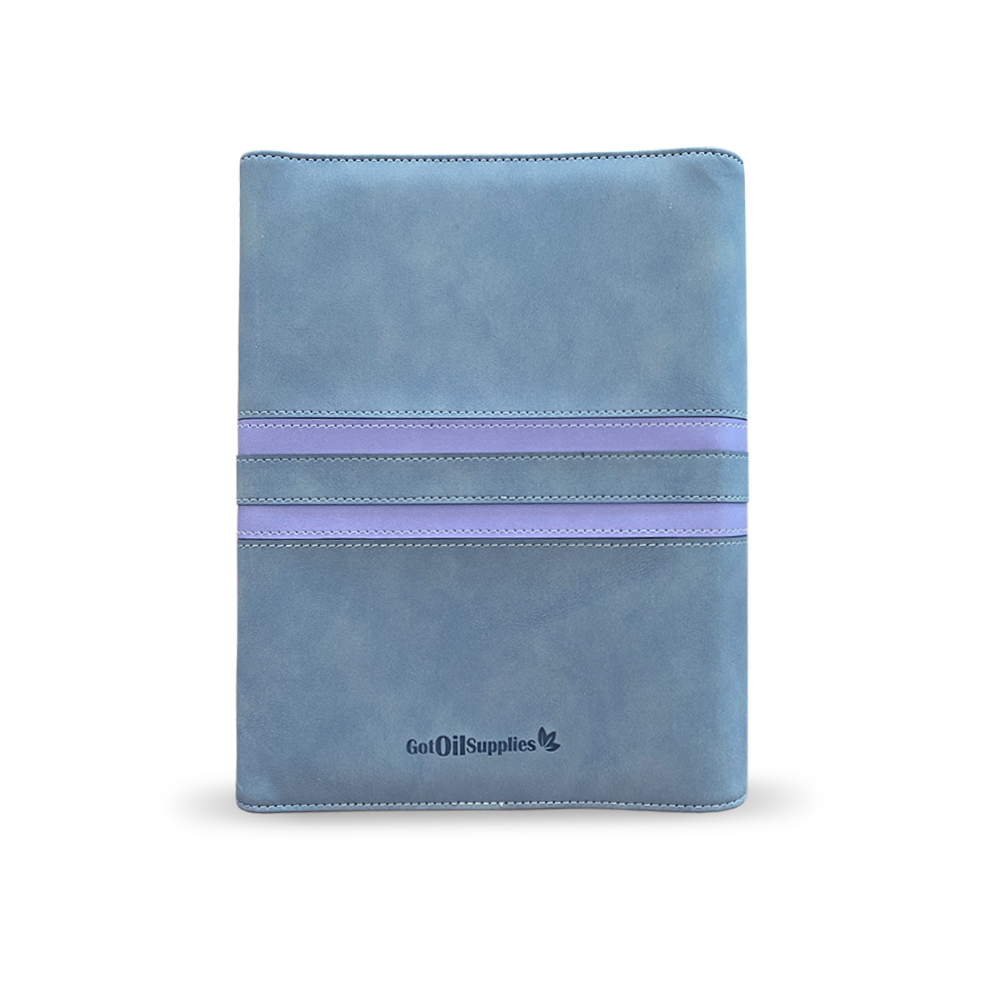Gray and Purple Content Management System Notebook Binder For Essential Oil Products from GOS