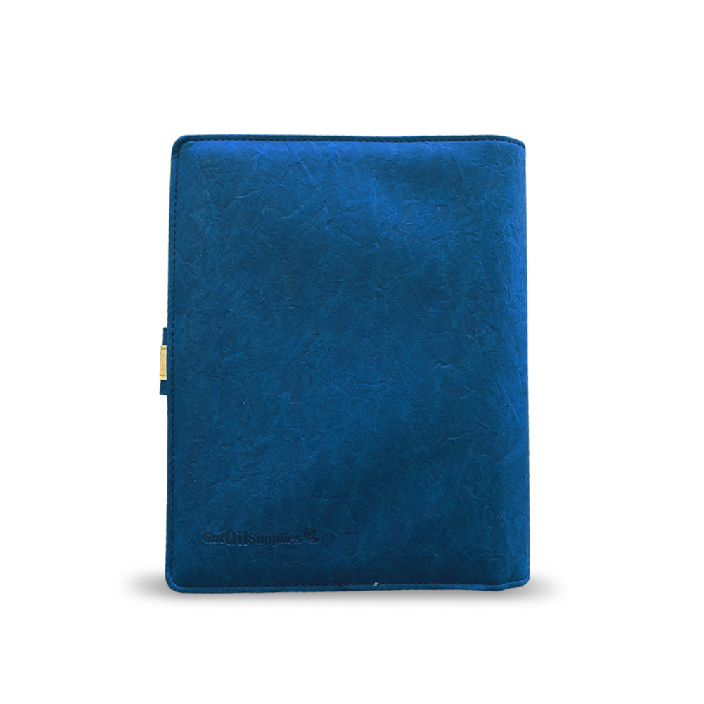 Navy Blue Content Management System Notebook Binder For Essential Oil Products From Got Oils