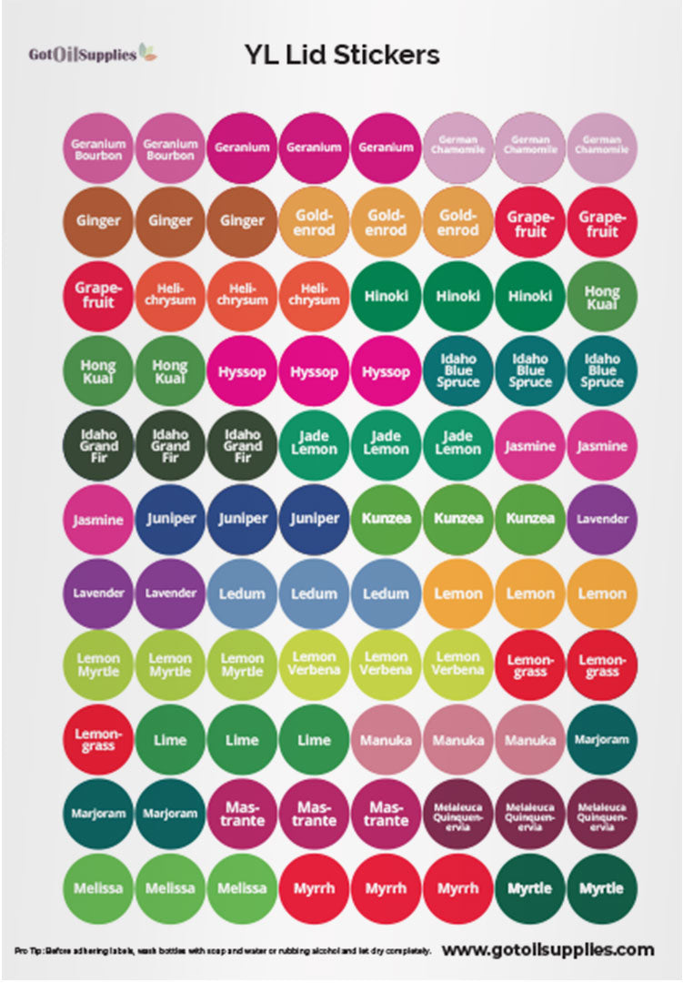 YL Lid Stickers Complete Set | 6 Sheets