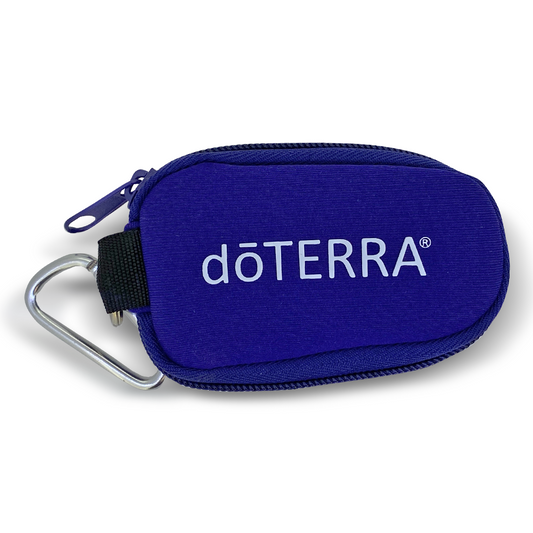 dōTERRA Purple Keychain Essential Oil Personal Travel Bag For 2 ml Glass Bottles and Rollerball Bottles