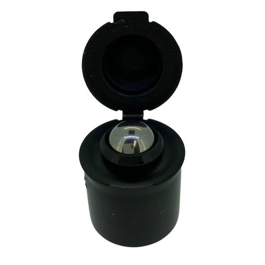 Black Flip Lids for 10ml Roller Bottles (12-Pack)