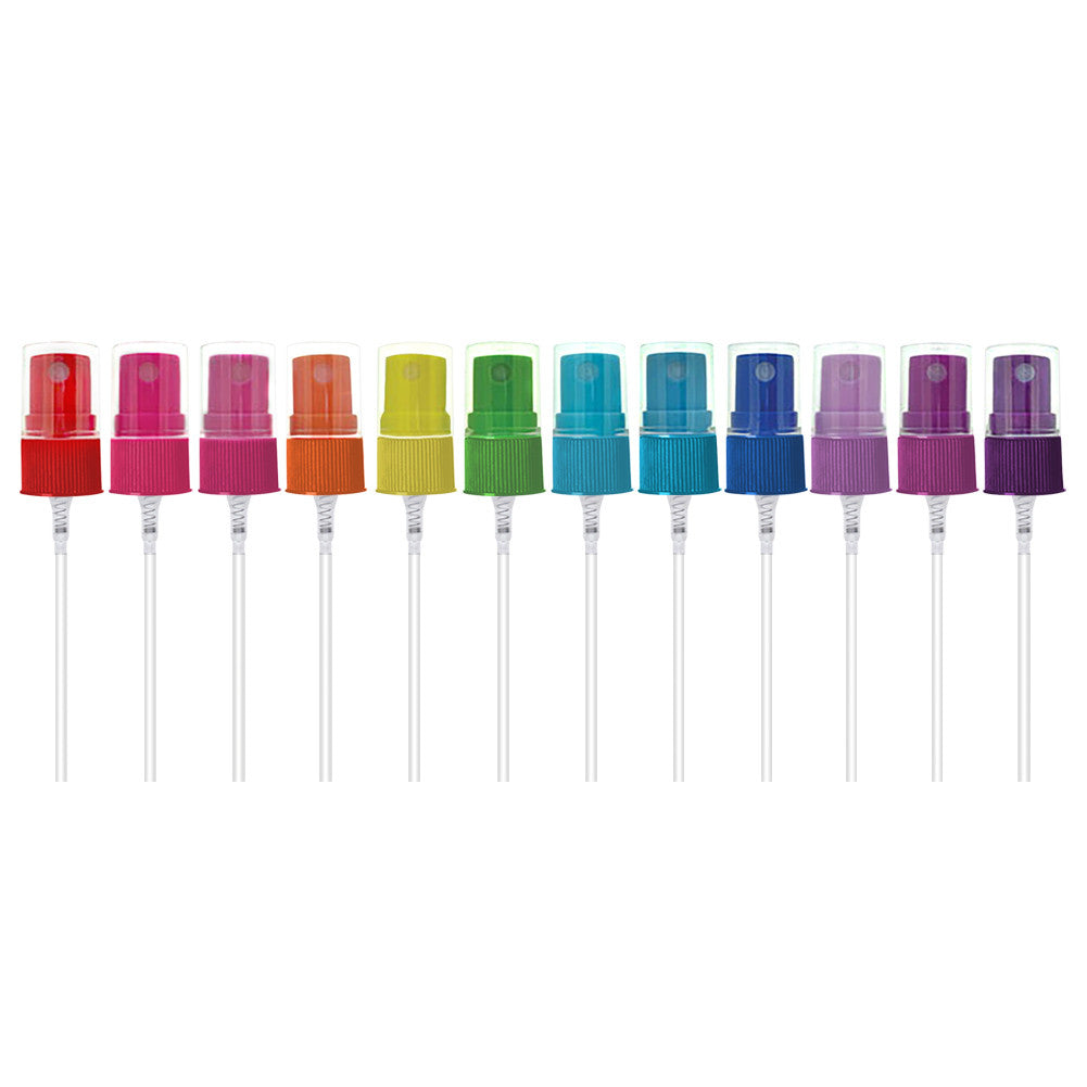 Color Spray Caps For Essential Oil Glass Bottles (12-Pack)