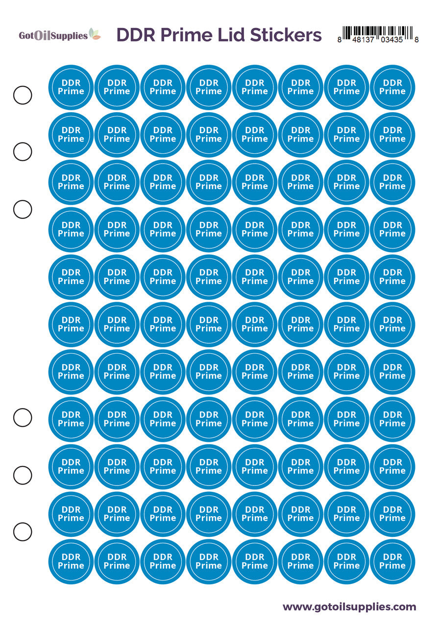 DDR Prime® dōTERRA® Lid Stickers