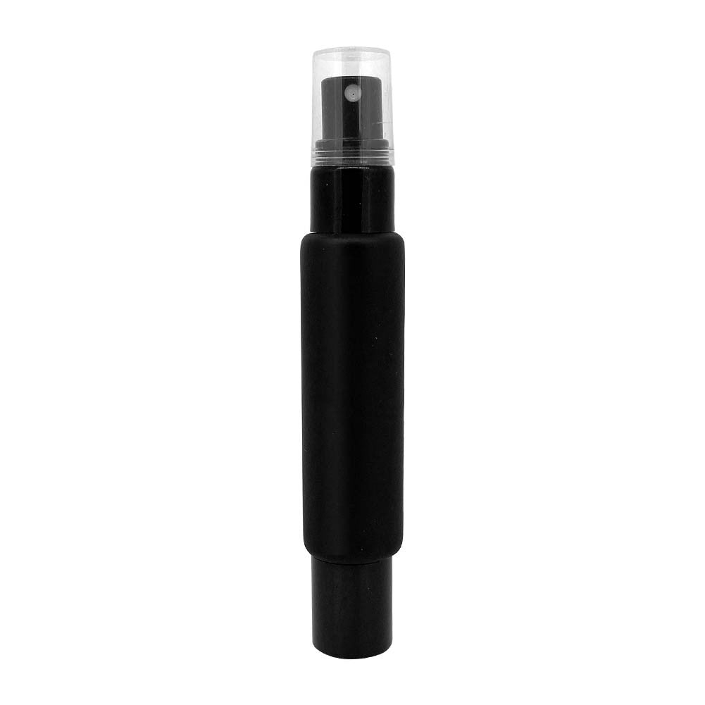 Dual Fitment 10ml Roller Bottle | Black & Black (12-Pack)