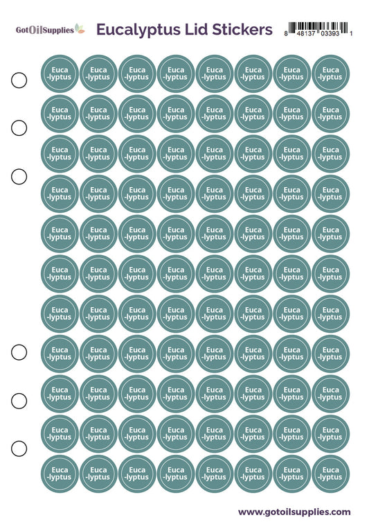 Eucalyptus dōTERRA Lid Stickers