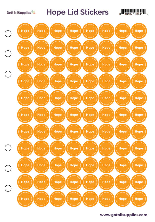 Hope dōTERRA® Lid Stickers