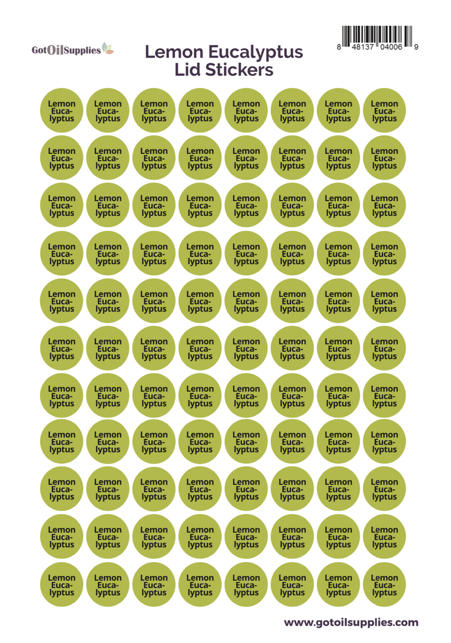 Lemon Eucalyptus dōTERRA® Lid Stickers