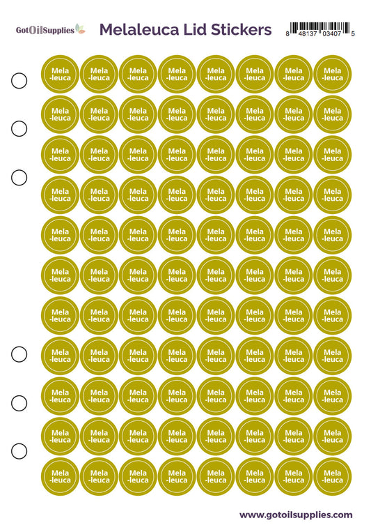 Melaleuca dōTERRA Lid Stickers