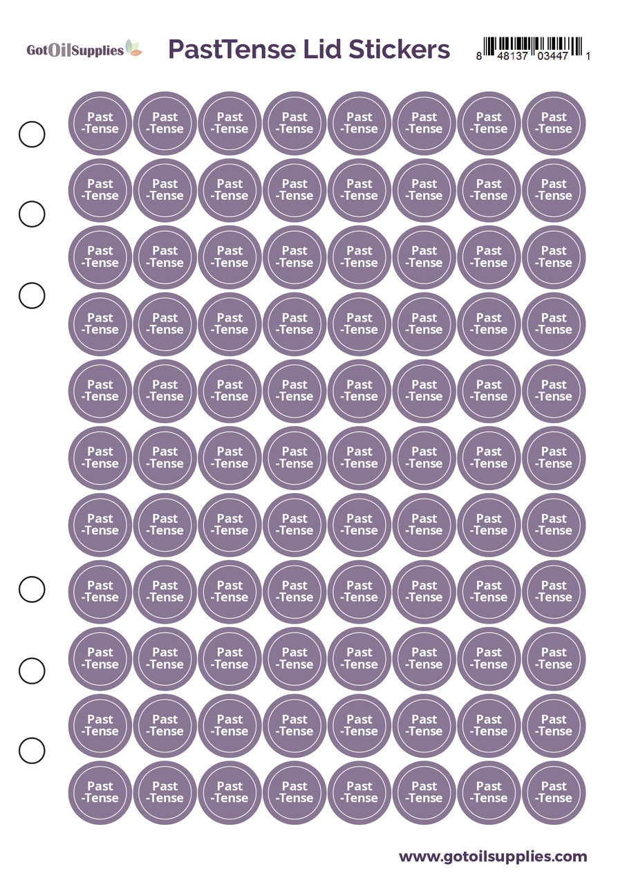 PastTense® dōTERRA® Lid Stickers