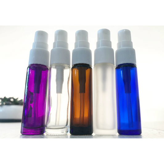 White Spray Caps for 10ml Roller Bottles (12-Pack)