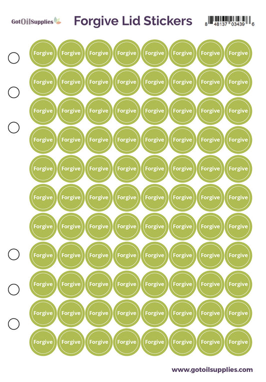 dōTERRA Forgive® Lid Stickers