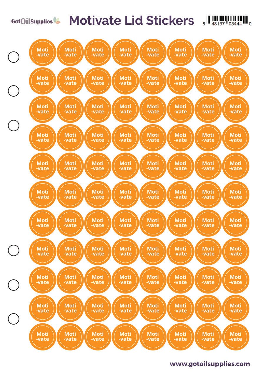 dōTERRA Motivate® Lid Stickers